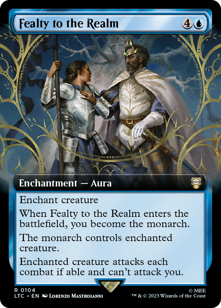 Fealty to the Realm (Extended Art) [The Lord of the Rings: Tales of Middle-Earth Commander] | Anubis Games and Hobby