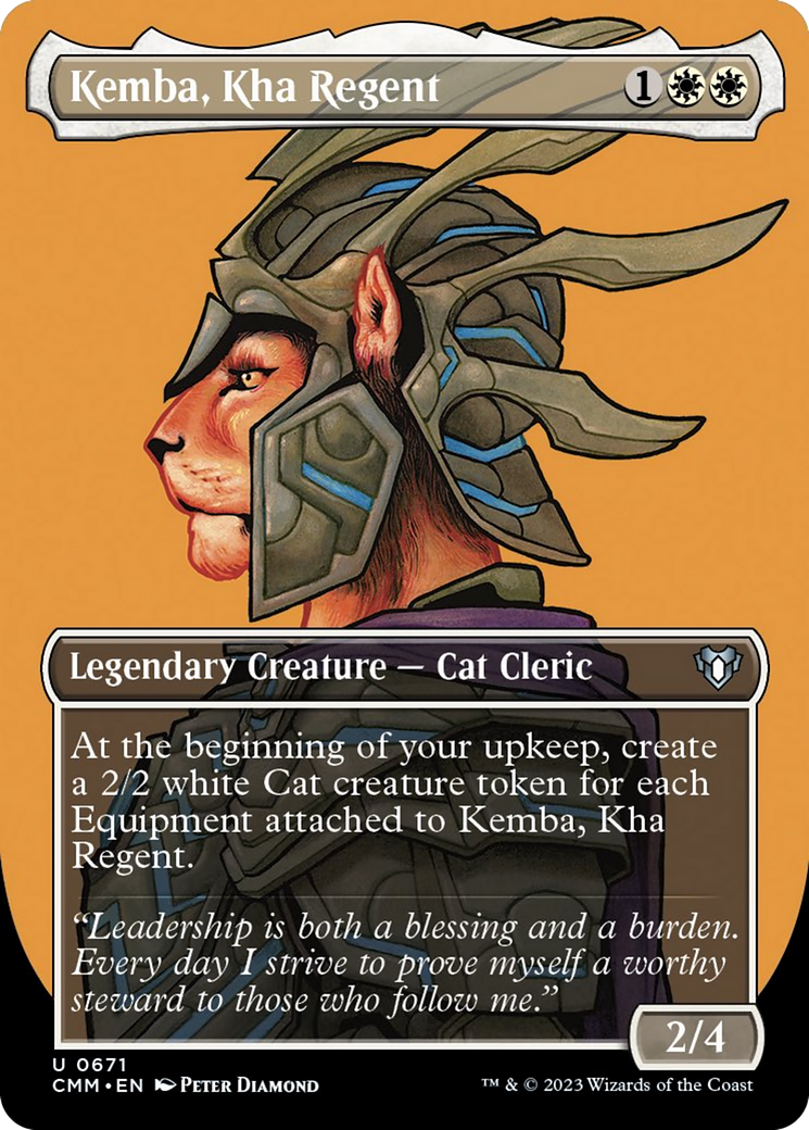 Kemba, Kha Regent (Borderless Profile) [Commander Masters] | Anubis Games and Hobby