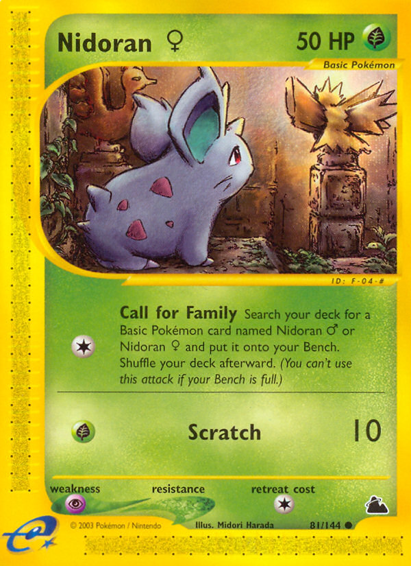 Nidoran (81/144) (Female) [Skyridge] | Anubis Games and Hobby