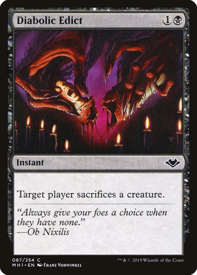 Diabolic Edict [Modern Horizons] | Anubis Games and Hobby