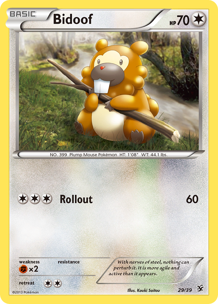 Bidoof (29/39) [XY: Kalos Starter Set] | Anubis Games and Hobby