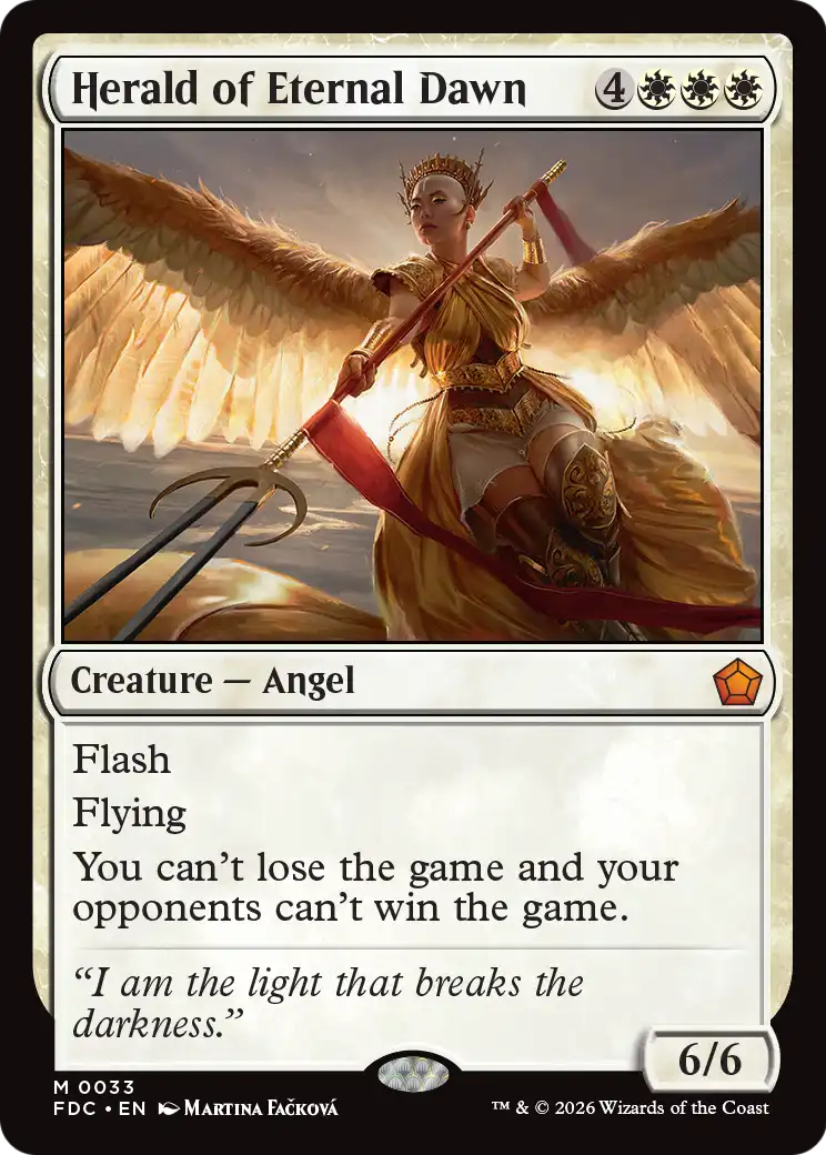 Herald of Eternal Dawn [Foundations Commander] | Anubis Games and Hobby