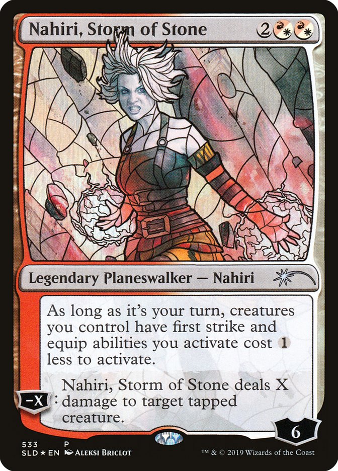 Nahiri, Storm of Stone (Stained Glass) [Secret Lair Drop Promos] | Anubis Games and Hobby