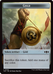 Elemental (0016) // Gold Double-Sided Token [Tarkir: Dragonstorm Commander Tokens] | Anubis Games and Hobby