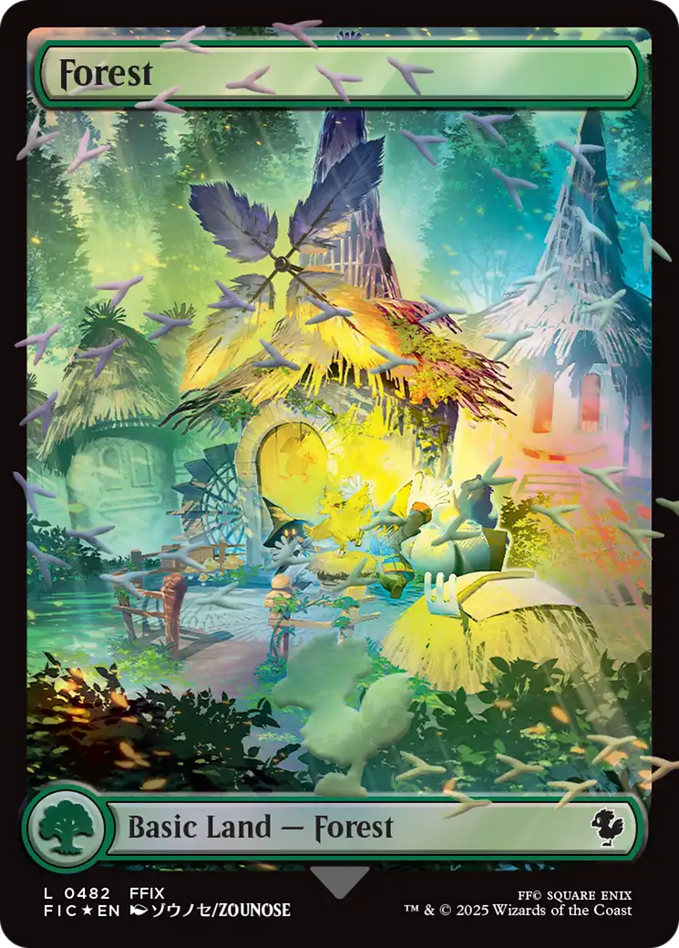Forest (Chocobo Track Foil) [FINAL FANTASY Commander] | Anubis Games and Hobby