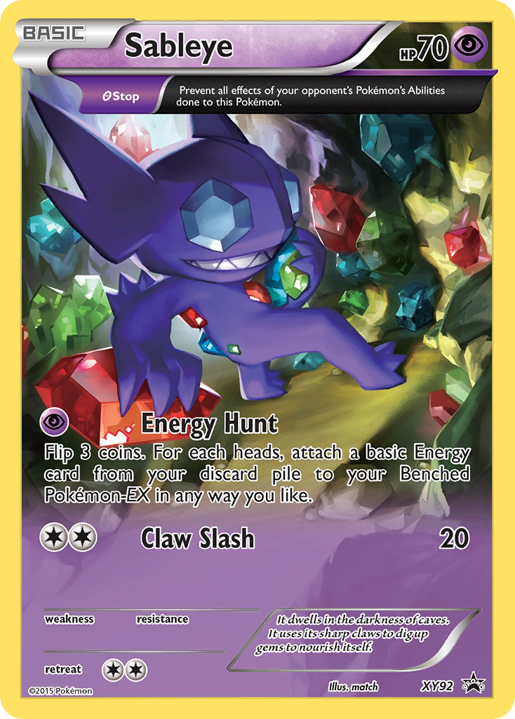 Sableye (XY92) [XY: Black Star Promos] | Anubis Games and Hobby