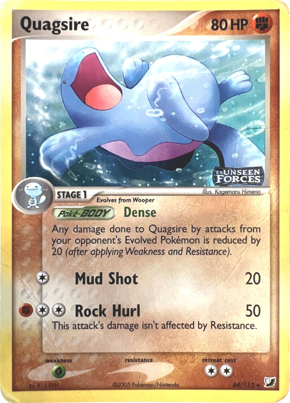 Quagsire (44/115) (Stamped) [EX: Unseen Forces] | Anubis Games and Hobby