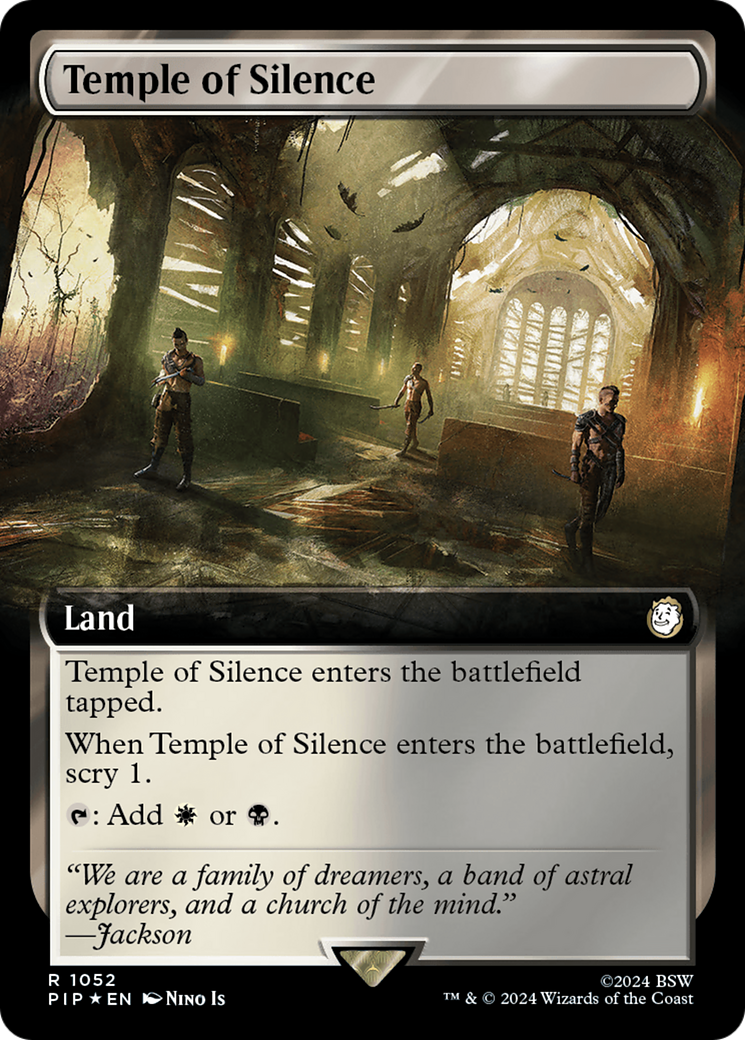 Temple of Silence (Extended Art) (Surge Foil) [Fallout] | Anubis Games and Hobby