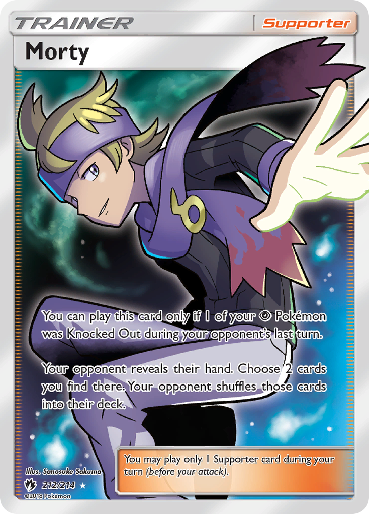 Morty (212/214) [Sun & Moon: Lost Thunder] | Anubis Games and Hobby