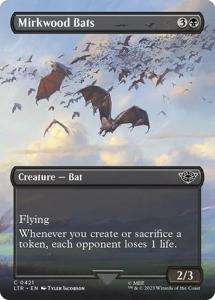 Mirkwood Bats (Borderless Alternate Art) [The Lord of the Rings: Tales of Middle-Earth] | Anubis Games and Hobby