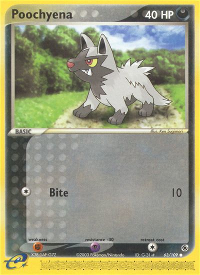 Poochyena (63/109) [EX: Ruby & Sapphire] | Anubis Games and Hobby