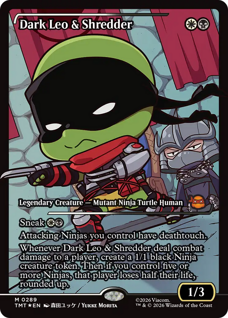 Dark Leo & Shredder (Showcase) [Teenage Mutant Ninja Turtles] | Anubis Games and Hobby