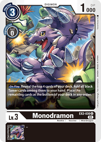 Monodramon [EX2-030] [Digital Hazard] | Anubis Games and Hobby