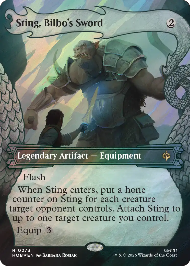 Sting, Bilbo's Sword (Showcase) (Surge Foil) [The Hobbit] | Anubis Games and Hobby