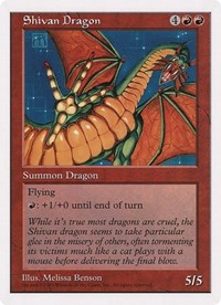 Shivan Dragon (Oversized) [Oversize Cards] | Anubis Games and Hobby