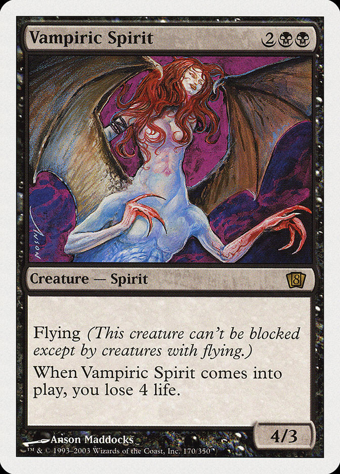 Vampiric Spirit (8th Edition) [Oversize Cards] | Anubis Games and Hobby