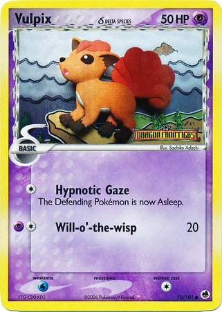 Vulpix (70/101) (Delta Species) (Stamped) [EX: Dragon Frontiers] | Anubis Games and Hobby
