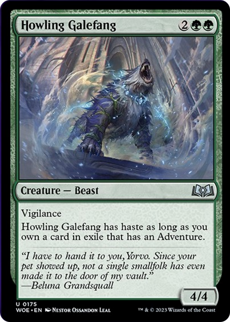 Howling Galefang [Wilds of Eldraine] | Anubis Games and Hobby