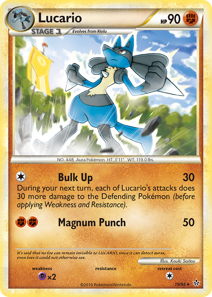 Lucario (19/95) [HeartGold & SoulSilver: Unleashed] | Anubis Games and Hobby