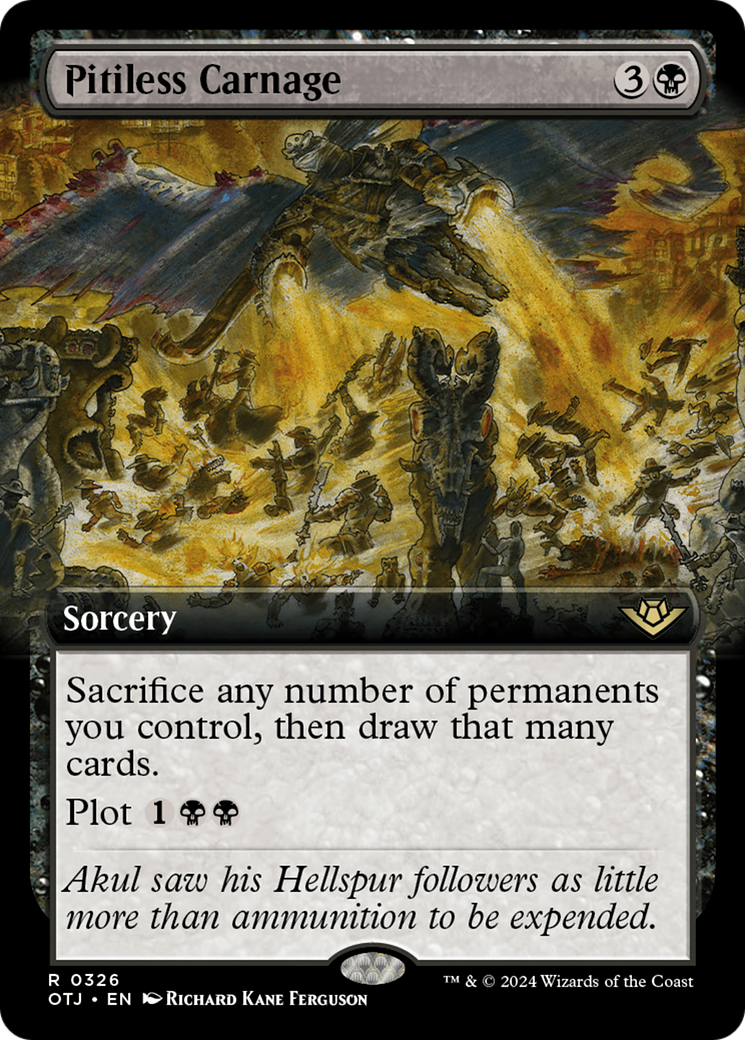 Pitiless Carnage (Extended Art) [Outlaws of Thunder Junction] | Anubis Games and Hobby
