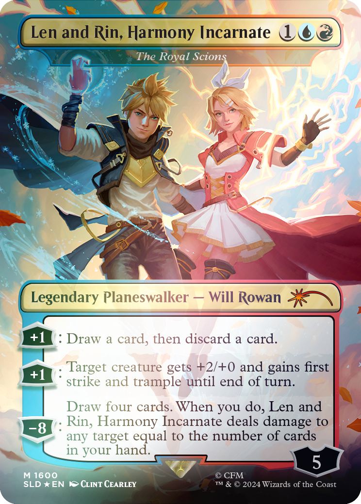 Len and Rin, Harmony Incarnate - The Royal Scions (Rainbow Foil) [Secret Lair Drop Series] | Anubis Games and Hobby