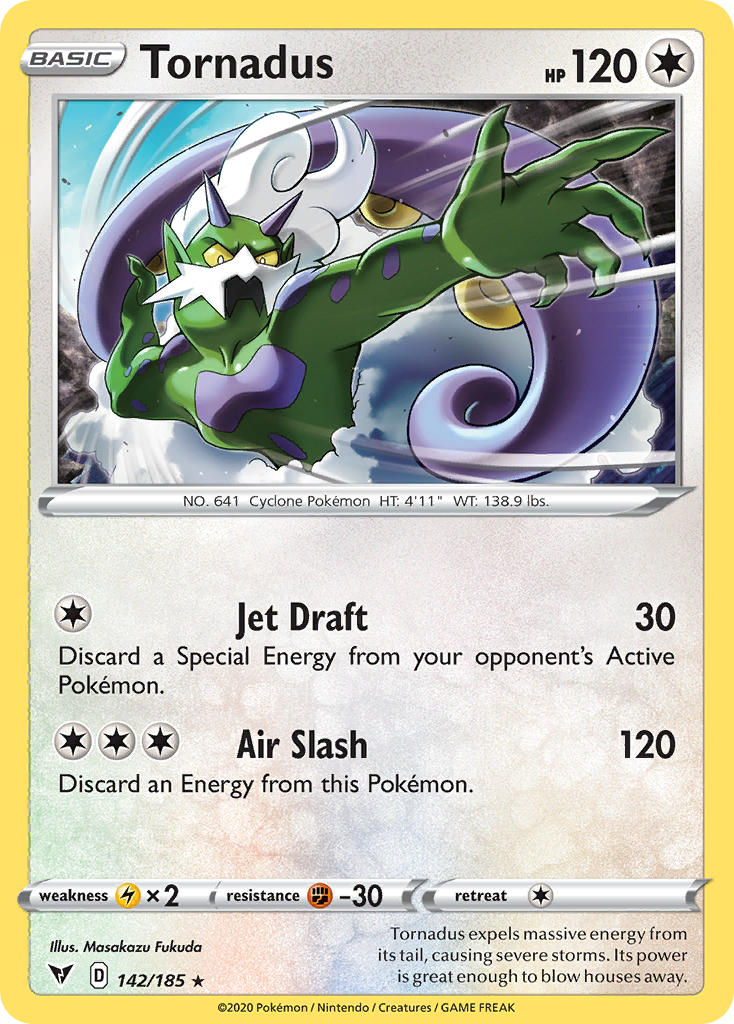 Tornadus (142/185) [Sword & Shield: Vivid Voltage] | Anubis Games and Hobby