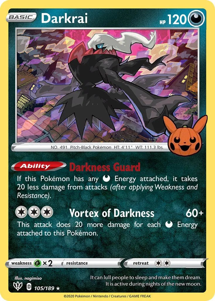 Darkrai (105/189) [Trick or Trade] | Anubis Games and Hobby