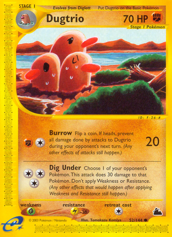 Dugtrio (52/144) [Skyridge] | Anubis Games and Hobby