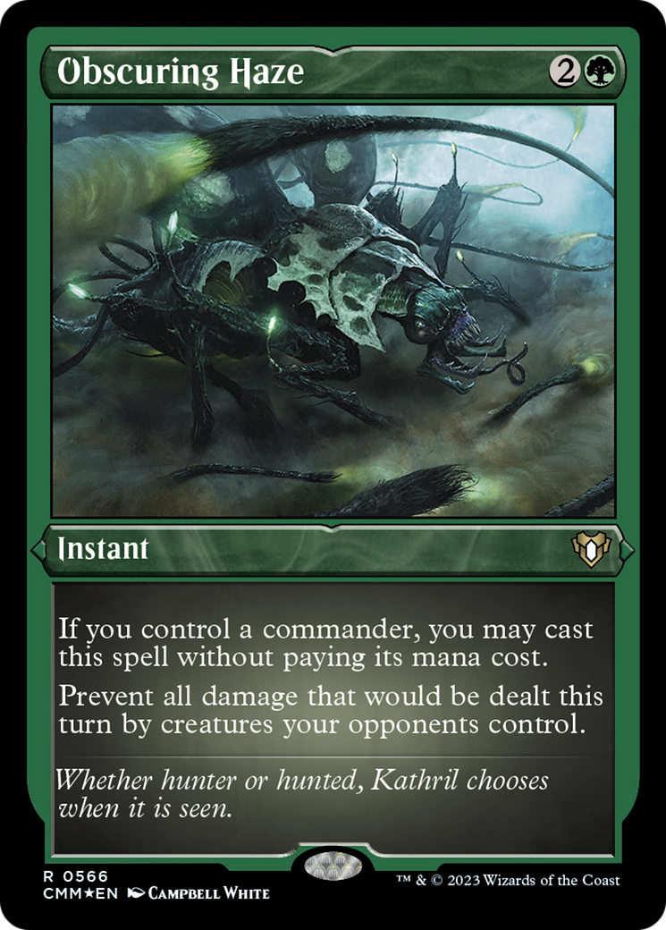 Obscuring Haze (Foil Etched) [Commander Masters] | Anubis Games and Hobby