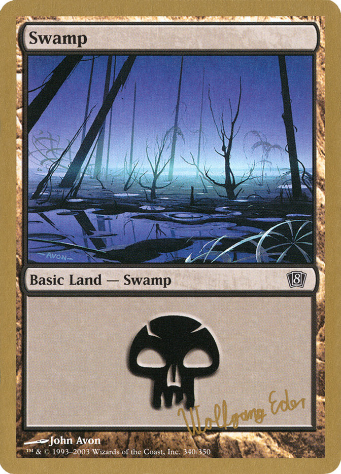 Swamp (we340) (Wolfgang Eder) [World Championship Decks 2003] | Anubis Games and Hobby