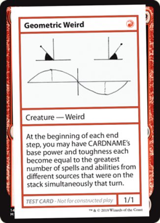 Geometric Weird (2021 Edition) [Mystery Booster Playtest Cards] | Anubis Games and Hobby
