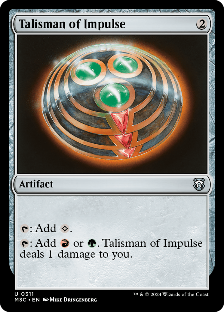 Talisman of Impulse (Ripple Foil) [Modern Horizons 3 Commander] | Anubis Games and Hobby