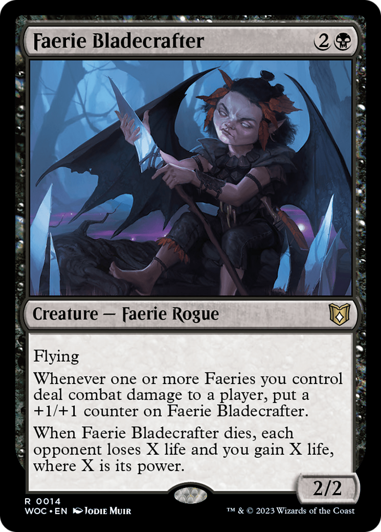 Faerie Bladecrafter [Wilds of Eldraine Commander] | Anubis Games and Hobby