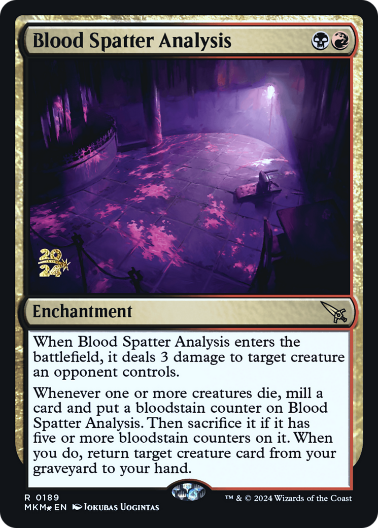 Blood Spatter Analysis [Murders at Karlov Manor Prerelease Promos] | Anubis Games and Hobby