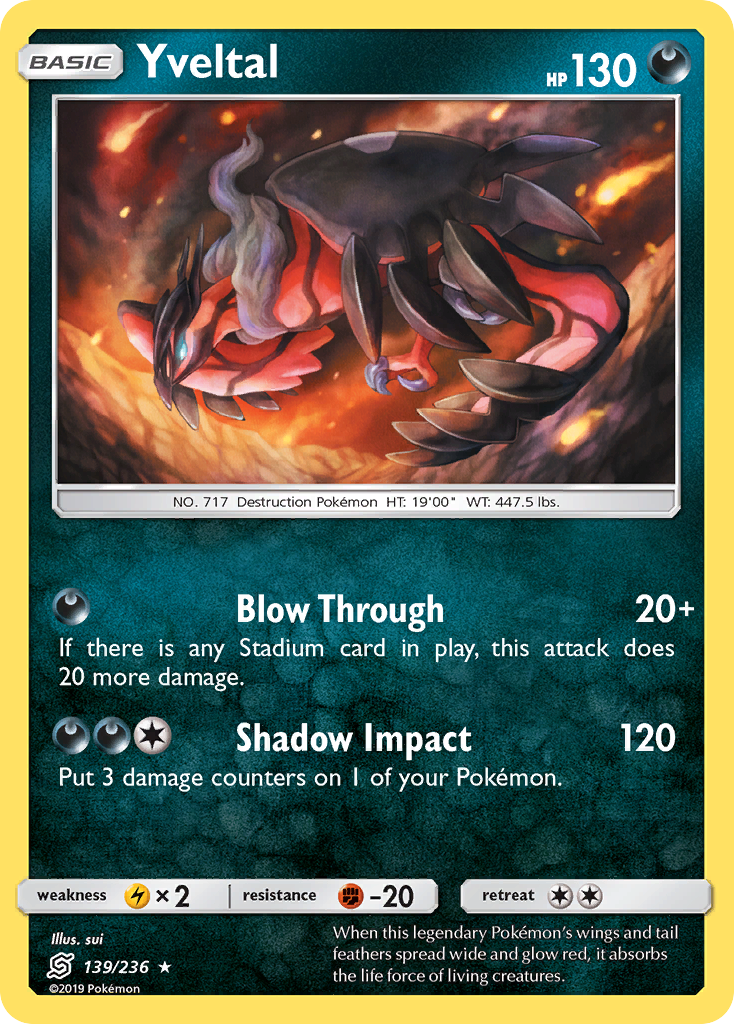 Yveltal (139/236) [Sun & Moon: Unified Minds] | Anubis Games and Hobby