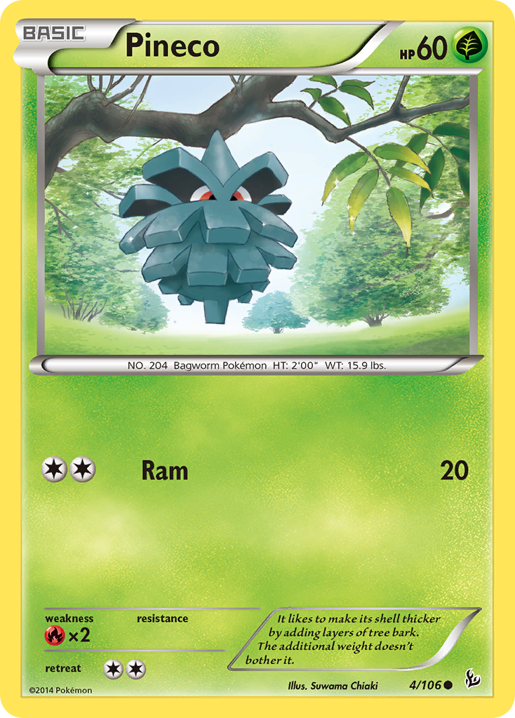 Pineco (4/106) [XY: Flashfire] | Anubis Games and Hobby