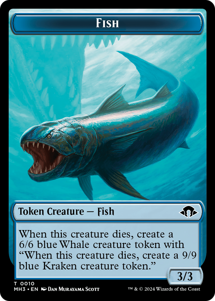 Servo // Fish Double-Sided Token [Modern Horizons 3 Tokens] | Anubis Games and Hobby