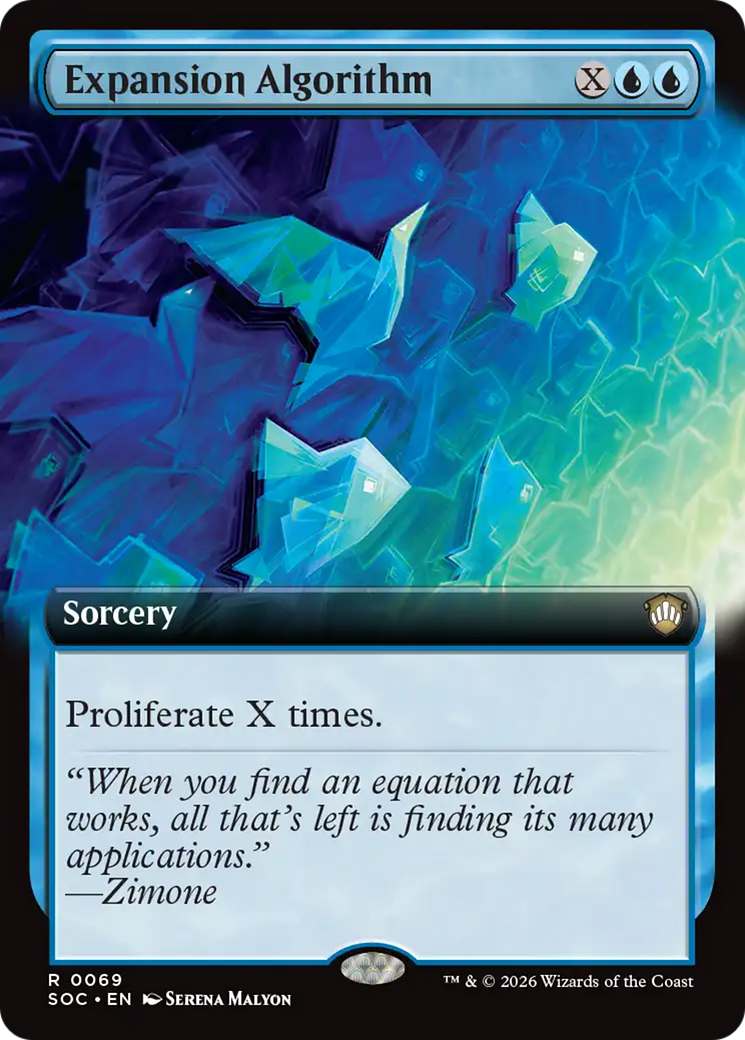Expansion Algorithm (Extended Art) [Secrets of Strixhaven Commander] | Anubis Games and Hobby