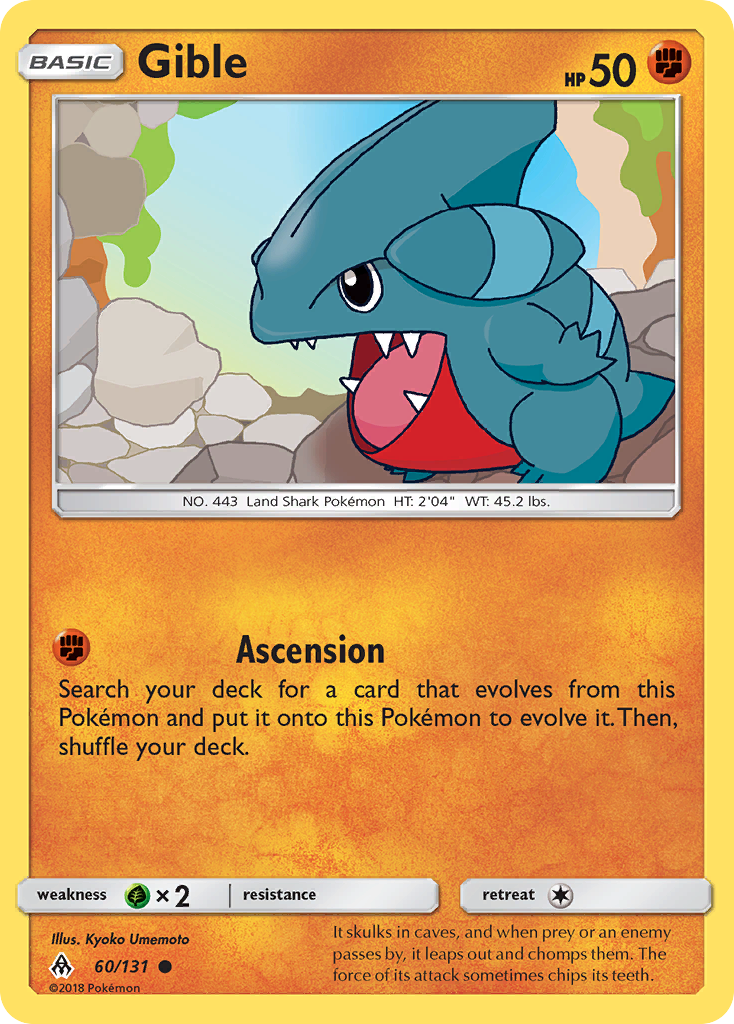 Gible (60/131) [Sun & Moon: Forbidden Light] | Anubis Games and Hobby