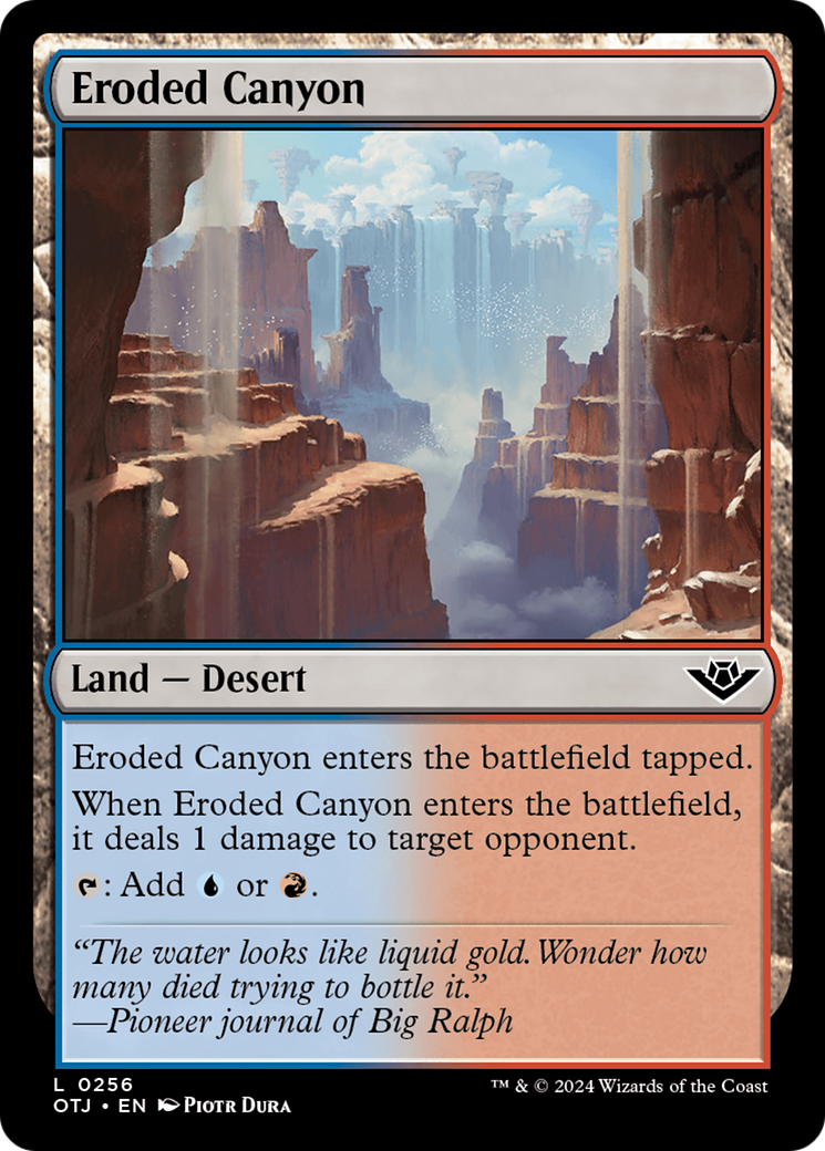Eroded Canyon [Outlaws of Thunder Junction] | Anubis Games and Hobby