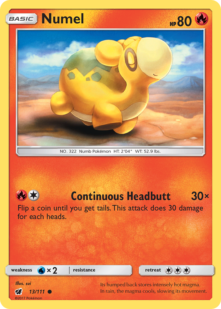 Numel (13/111) [Sun & Moon: Crimson Invasion] | Anubis Games and Hobby