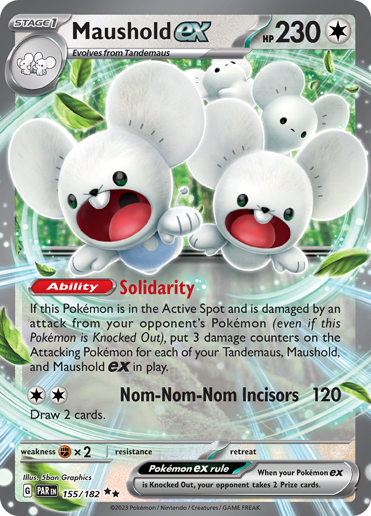 Maushold ex (155/182) [Scarlet & Violet: Paradox Rift] | Anubis Games and Hobby