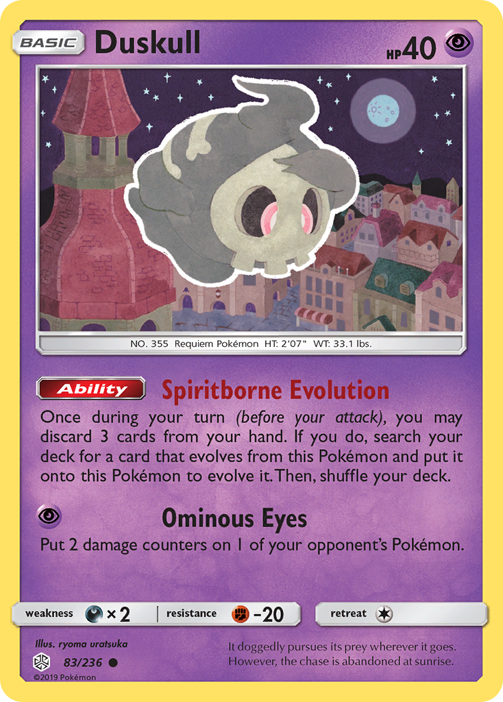 Duskull (83/236) [Sun & Moon: Cosmic Eclipse] | Anubis Games and Hobby