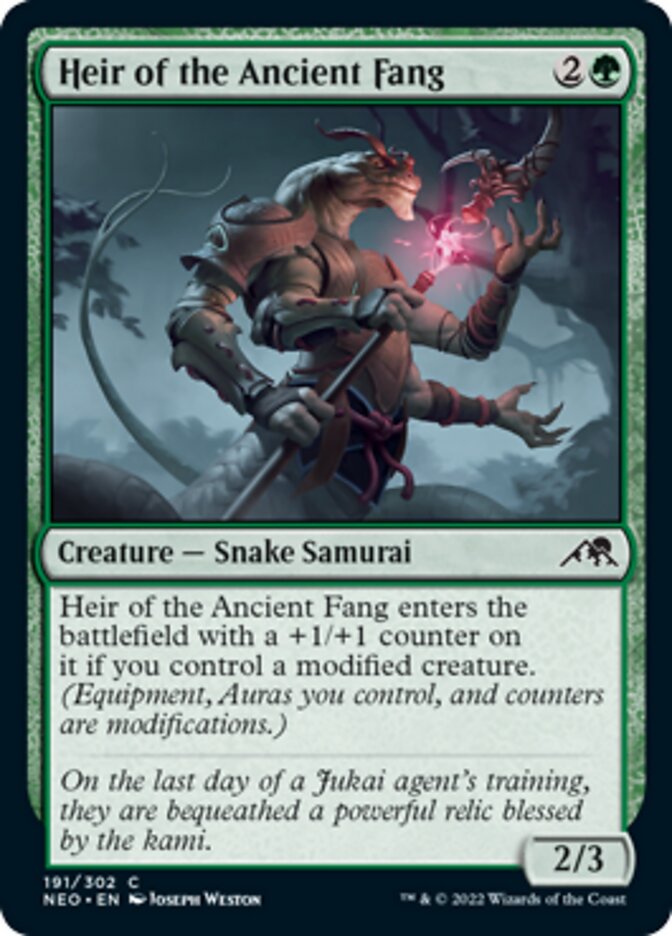 Heir of the Ancient Fang [Kamigawa: Neon Dynasty] | Anubis Games and Hobby