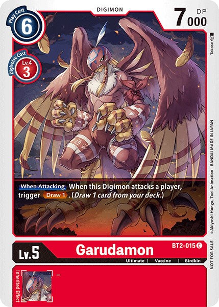 Garudamon [BT2-015] (Official Tournament Pack Vol.3) [Release Special Booster Promos] | Anubis Games and Hobby