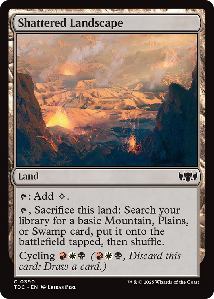 Shattered Landscape [Tarkir: Dragonstorm Commander] | Anubis Games and Hobby
