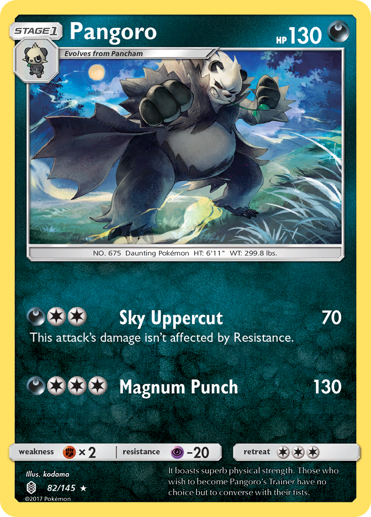 Pangoro (82/145) [Sun & Moon: Guardians Rising] | Anubis Games and Hobby