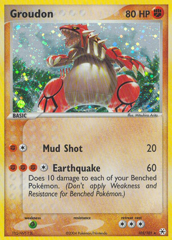 Groudon (102/101) [EX: Hidden Legends] | Anubis Games and Hobby