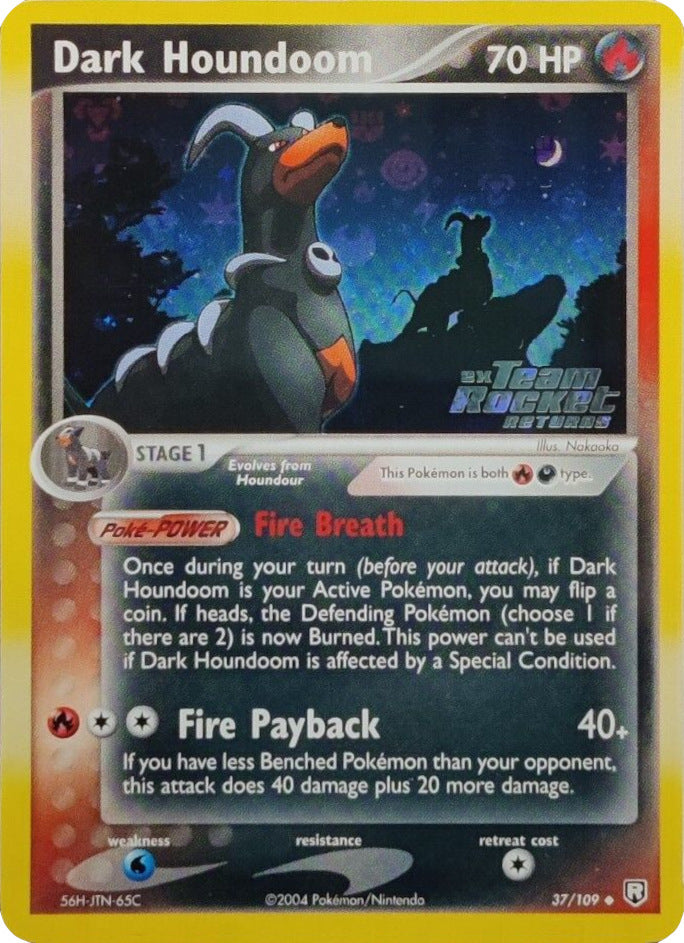 Dark Houndoom (37/109) (Stamped) [EX: Team Rocket Returns] | Anubis Games and Hobby