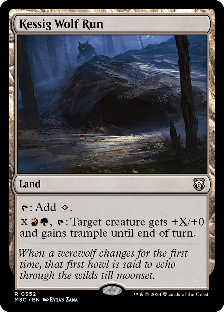 Kessig Wolf Run (Ripple Foil) [Modern Horizons 3 Commander] | Anubis Games and Hobby
